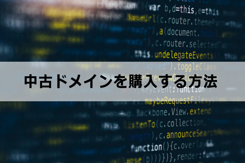 中古ドメイン販売屋さんで中古ドメインを購入する方法