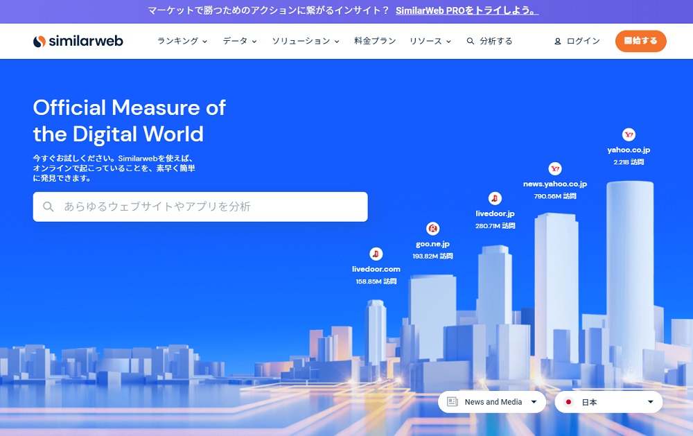 similarトップ画面