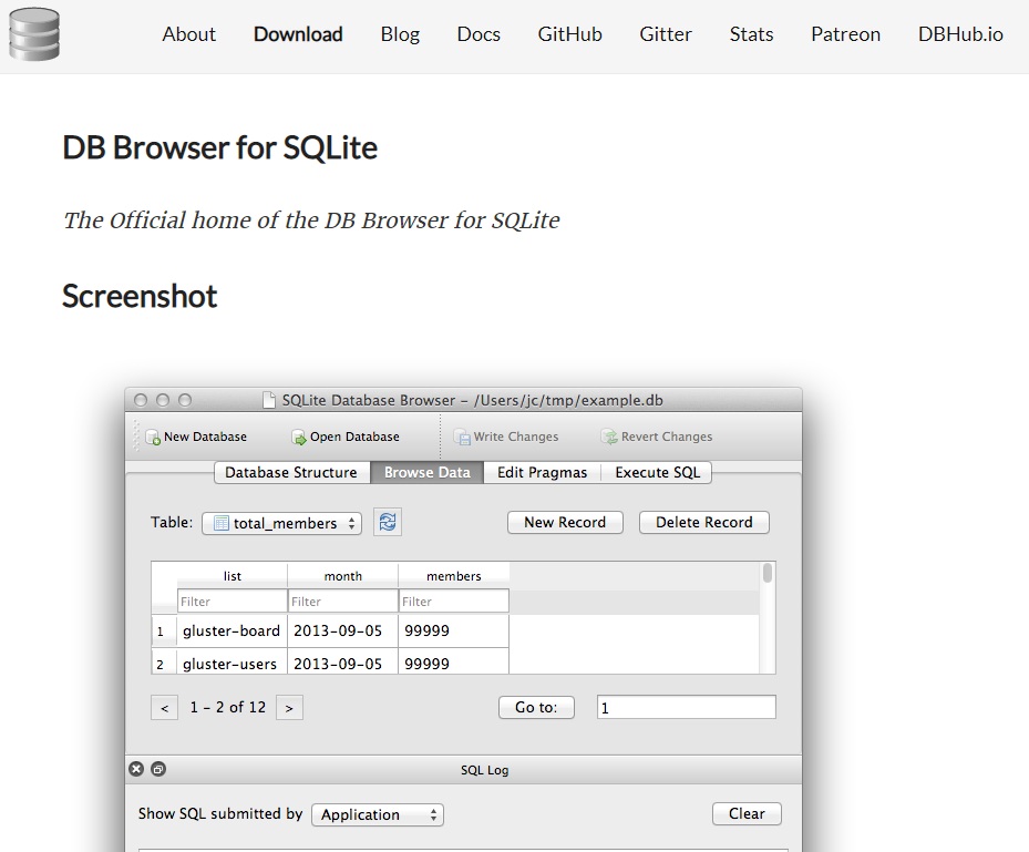 sqlite